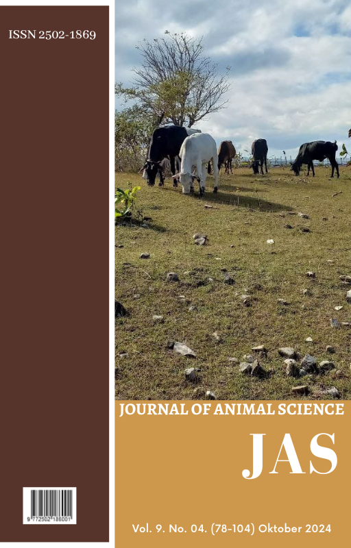 					View Vol. 9 No. 4 (2024): Journal of Animal Science (JAS) - Oktober 2024
				