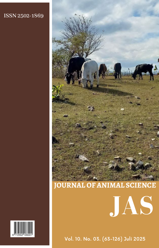 					View Vol. 10 No. 3 (2025): Journal of Animal Science (JAS) - Juli 2025
				