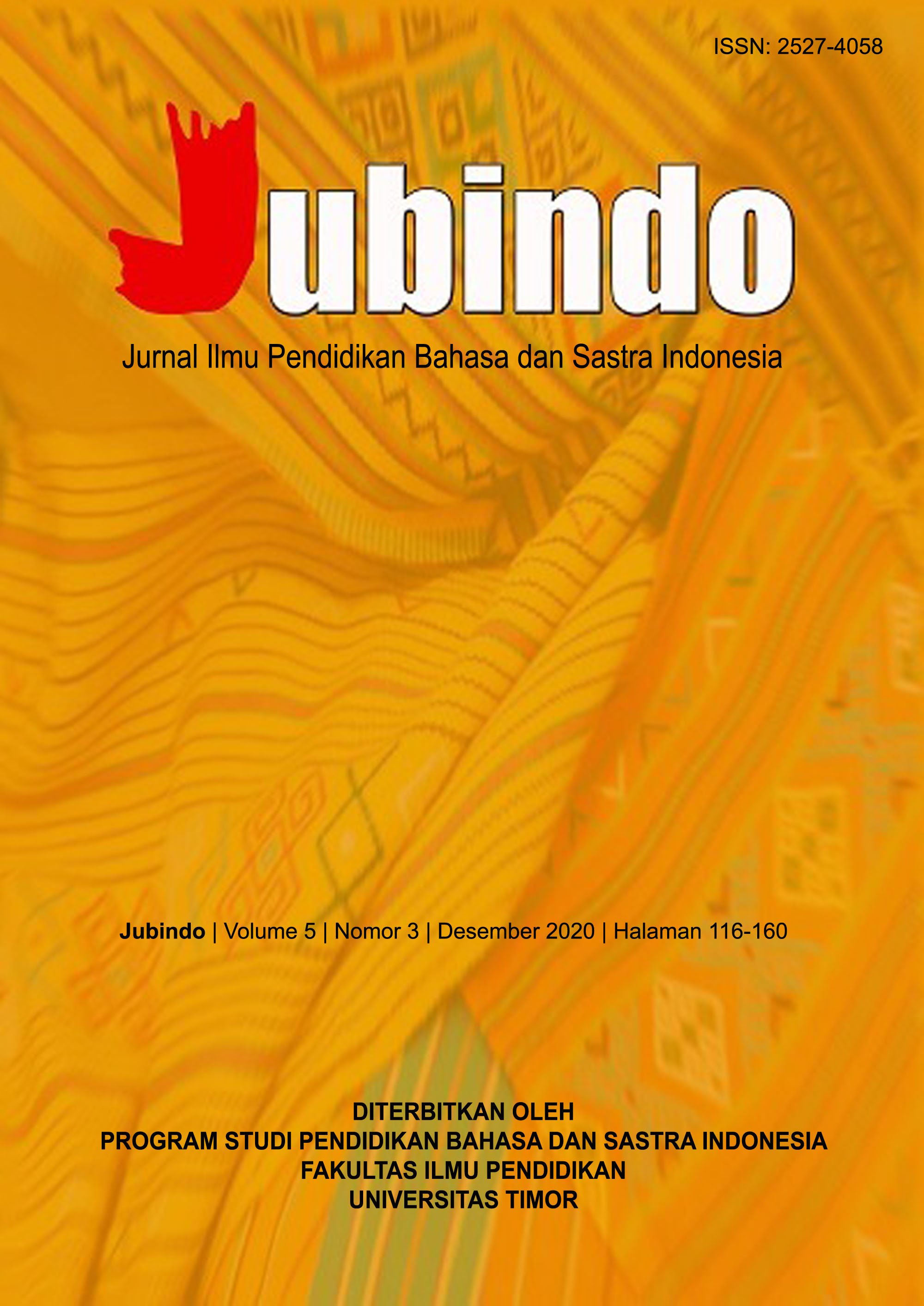 Jubindo: Jurnal Ilmu Pendidikan Bahasa dan Sastra Indonesia