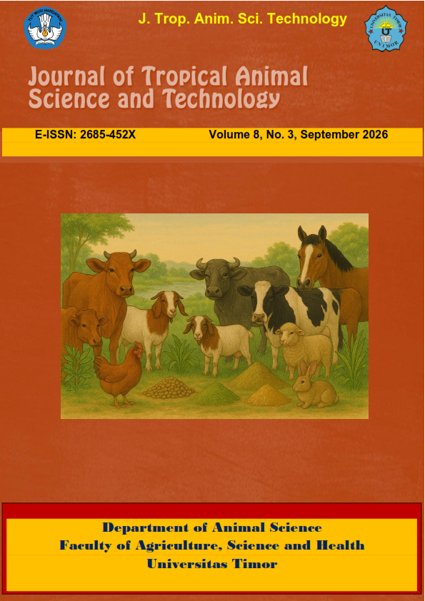 					View Vol. 8 No. 3 (2026): Journal of Tropical Animal Science and Technology
				