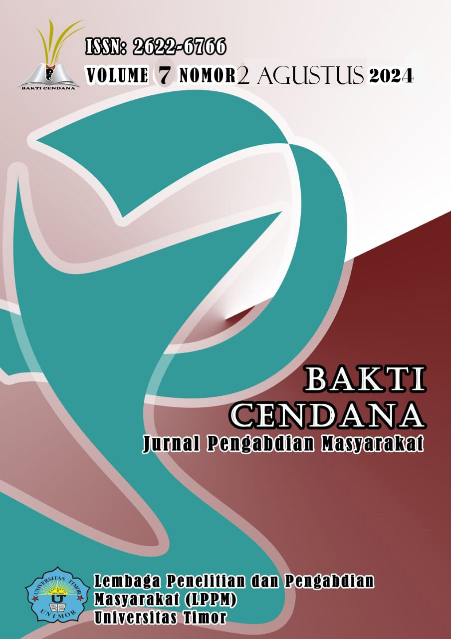 					View Vol. 7 No. 2 (2024): Bakti Cendana: Jurnal Pengabdian Masyarakat
				