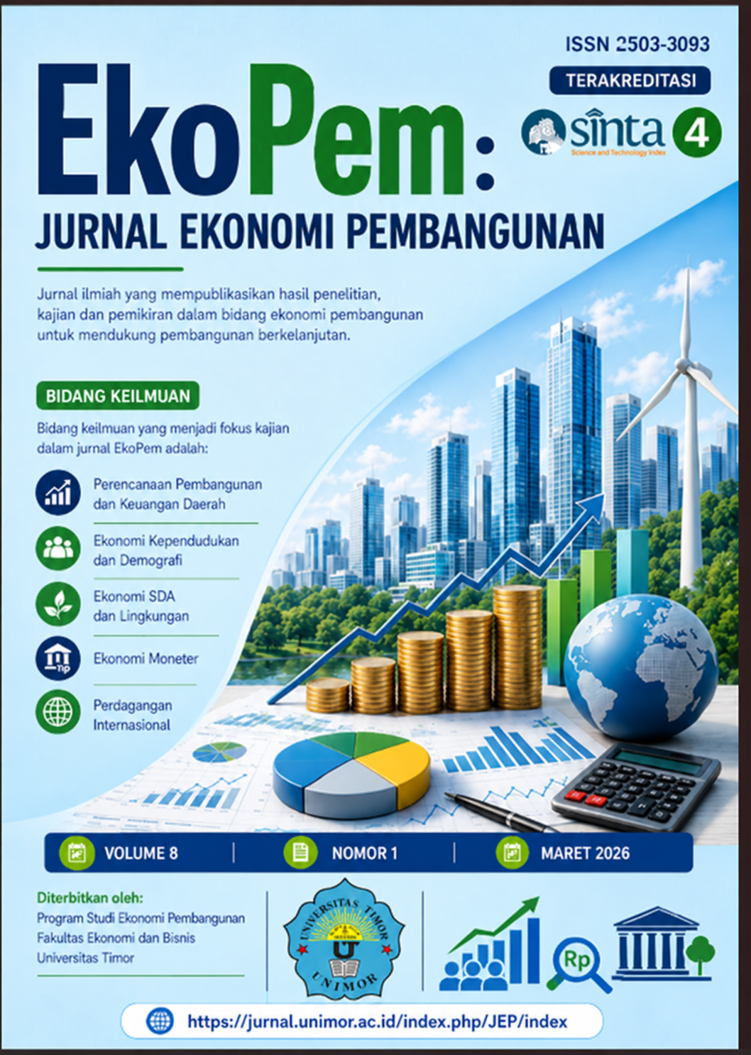 					View Vol. 8 No. 02 (2026): Ekopem: Jurnal Ekonomi Pembangunan
				